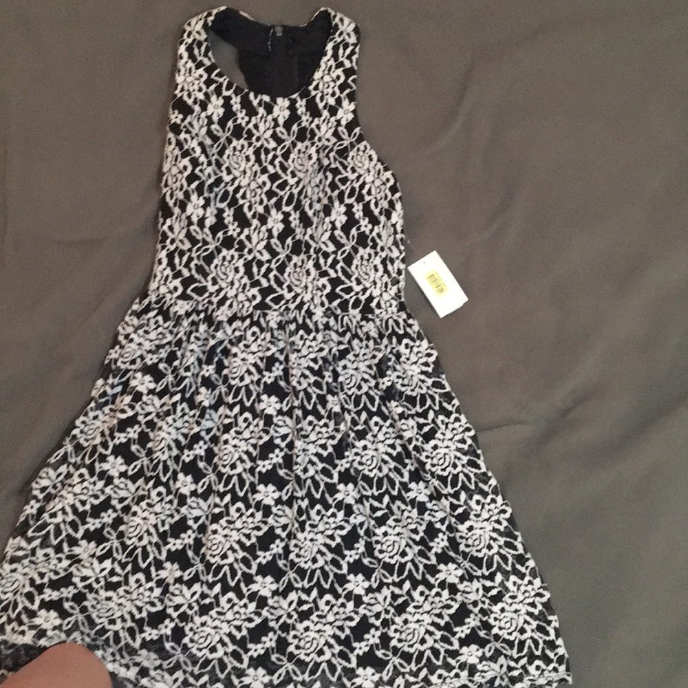 Black and White floral dress